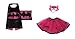 Rush Dance Kids Children's Deluxe Comics Super Hero CAPE & MASK & TUTU Costume (Batgirl (Batgirl Tutu))