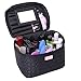 DRQ Large Cosmetic bags-Multifunction Portable Travel Toiletry Bag Cosmetic Makeup bags with Mirror for Women Skincare Cosmetic Pouch Organizer