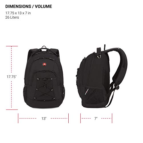 SwissGear 1186 Laptop Backpack, Black (Laptop Version) in Saudi Arabia |  Whizz Backpacks