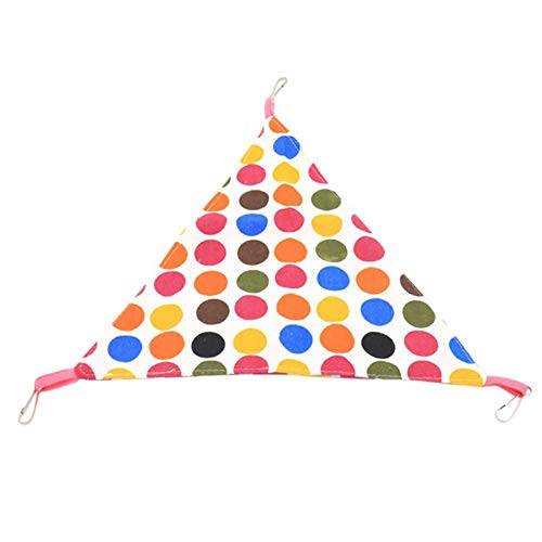 Hankyky Small Pets Triangular Swing Sleeping Bag Warm Hanging Bed Hammock for Hamster Bird Perch Stand Platform Rat Mouse Cage Accessories