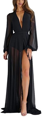 Morwind Womens Summer Cover Up Swimwear Beach Long Maxi Summer Beach Party Mesh Dress 😻😻😻
