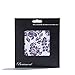 Beaumont Musical Polishing & Cleaning Patterned Damson Lace Instruments Trumpet Clarinet Sax Flute Recycled Microfibre Cleaning Cloth Brass Silver 25 x 25cm (BFC-DL)