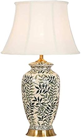 table lamp with leaves