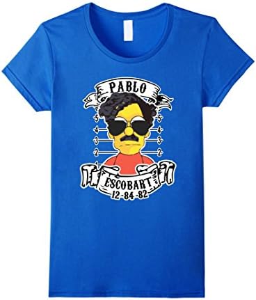 Women's Escobart Merchandising Apparel Pablo Mugshot T-Shirt Medium Royal Blue