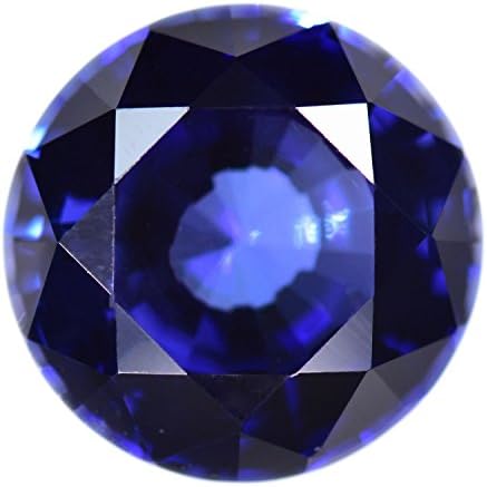 Blue Synthetic Sapphire Unset Gem 12mm Round (1)