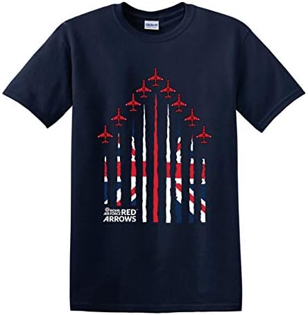 Red Arrows T Shirt 'Union Jack Formation' - Official RAF Merchandise