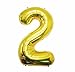 GOER 42 Inch 2026 Gold Foil Number Balloons for 2026 New Year Eve Festival Party Supplies Graduation Decorations