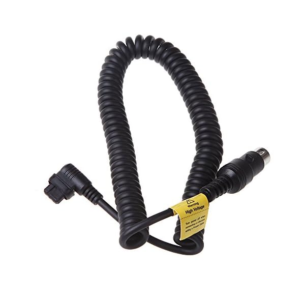 Godox Spiralkabel Blitz Kabel Verbindungskabel für Godox PB960 PB820 Powerblock mit Canon 600EX 580EX II 550EX 540EX 430EX 430EZ Studioblitz – Bild 7