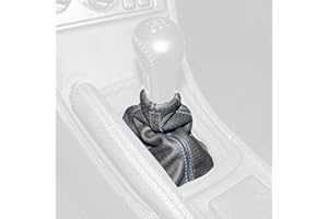 RedlineGoods Shift Boot Compatible with Toyota Celica 1994-99. Tailor Made - not Universal. Genuine top-Grade Italian Black Suede (Alcantara) with Silver Thread