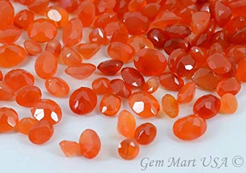 50 cts Carnelian Loose Gemstones, Carnelian Stone, Orange Stone, Mix Shape Stones (CN-60001)