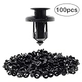 MOTOALL Nylon Fender Flare Trim Panel Bumper Shield Retainer Fastener Rivet Push-Type Clips for 10mm Hole Honda Acura 91503-SZ5-003 Auto Body - 100pcs