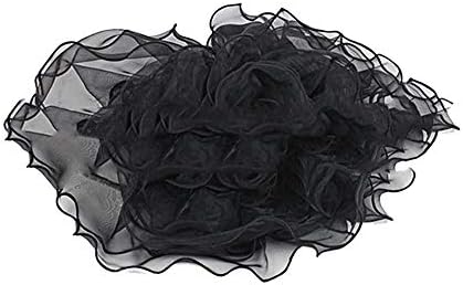 Aliceshop ヴィンテージ羽ヘッドドレスヘッドフラワー花嫁メッシュ 大人気 ヘア アクセサリー パーティー麻 ヤーンハット ダンス ドレス Color Black マッチング