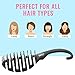 Wet Brush Hair Brush Shower Flex Squirt Hair Detangler with Ultrasoft IntelliFlex Bristle Hangable Hook Designed Shower Hair Detangling Comb (Black)