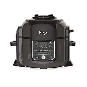 Ninja Foodi Multi-Cooker [OP300UK], 7-in-1, 6L, Electric Pressure Cooker and Air Fryer, Grey and Black