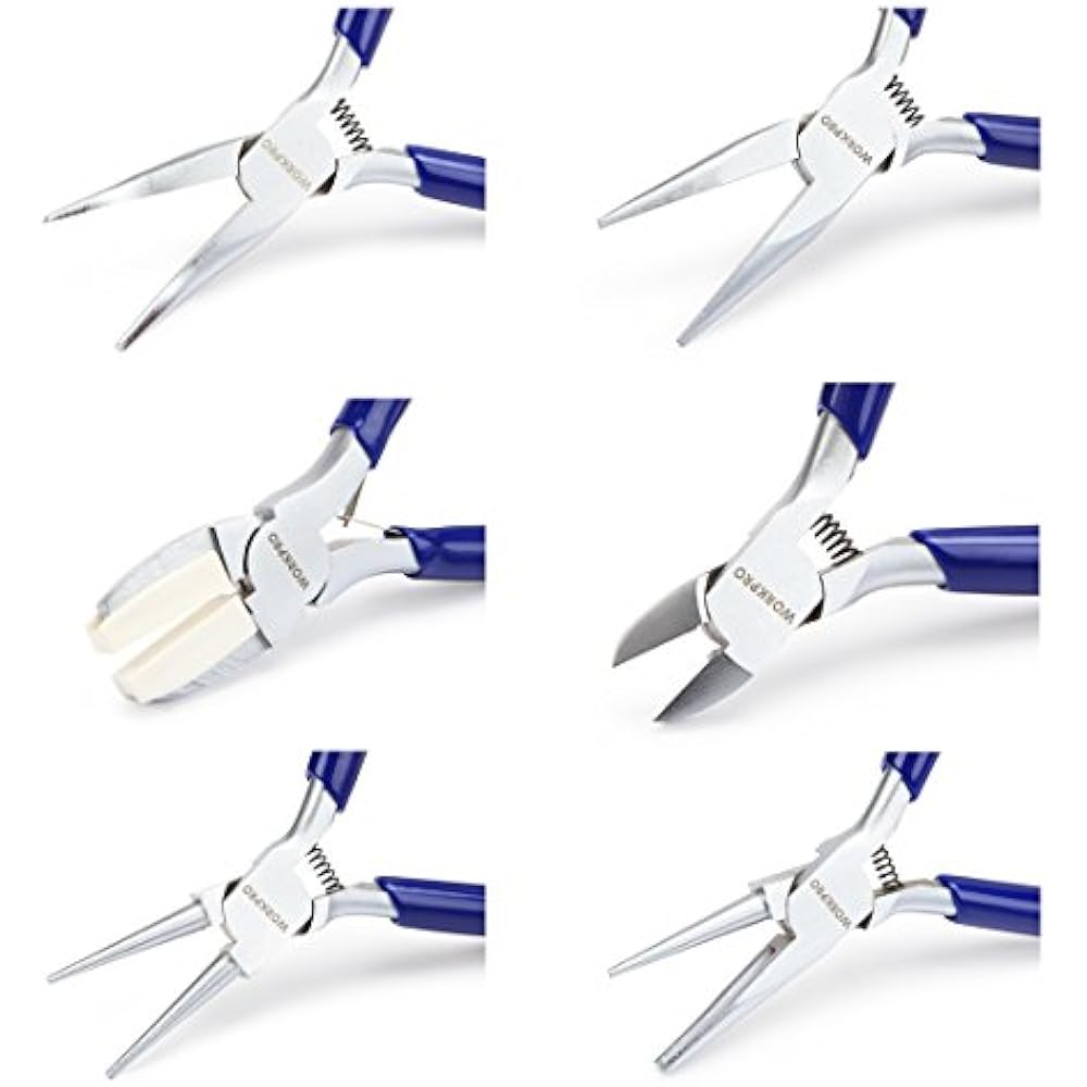 7Piece Jewelers Pliers Set Jewelry Tools Kit With Easy Carrying Pouch