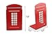 FOME One Pair Vintage Fashion British Style London Telephone Booth Kiosk Thickening Iron Library School Office Home Study Metal Bookends Book End+FOME GIFT