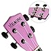 yosager 21 Inch Wooden Ukulele Toy for Kids Musical Instrument Musical Toys (Pink)