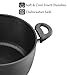 Saflon Titanium Nonstick 8-Quart Stock Pot with Tempered Glass Lid, 4mm Forged Aluminum with PFOA Free Coating from England