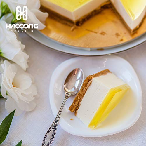 Haodong Beef Platinum Leaf Gelatin Sheets 240 Bloom (20 Sheets, 40g