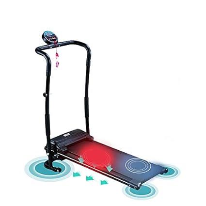 Happystore999 Electric Folding Treadmill 500w Mini Walking Treadmill With Lcd Display Household Motorized Power Running Fitness Small Jogging Incline
