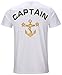 Funny World Men's Captain Costume T-Shirts (L)