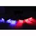 Koolertron 18 LED Emergency Vehicle Strobe Lights for Front Grille/Deck, Blue & Red