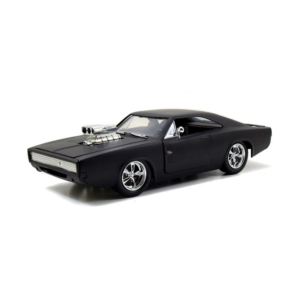 Jada Toys Fast & Furious 1/24 1970 Dodge Charger Matt Black Metal