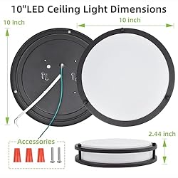 hykolity 10 inch Flush Mount LED Ceiling Light