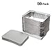 XIAFEI 2LB Takeout Foil Pans with Lids(50 Pack), Recyclable Food Storage,Disposable Aluminum Foil for Catering Party Meal Prep Freezer Drip Pans BBQ Potluck Holidays- 8.26