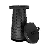 VICKERT Retractable Folding Stools Sturdy Portable Lightweight Plastic Stool for Camping Adults Kids,Collapsable Stool Portable for Indoor Outdoor Travel Camping Climbing Fishing Garden BBQ