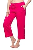 Alki'i Women's Comfort Lounge Capri Pink L