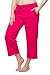 Alki'i Women's Comfort Lounge Capri Pink L