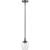 Livex Lighting, 46721-46, Willow, Single Pendant, Black Chrome