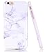 BAISRKE White Marble Design Case Slim Flexible Soft Silicone Bumper Shockproof Gel TPU Rubber Glossy Cover Phone Case Compatible with iPhone 6 Plus / 6s Plus [5.5 inch]