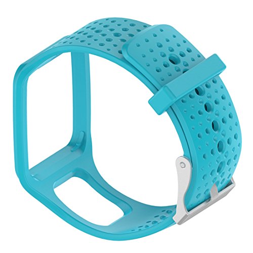MOTONG Replacement Band For TomTom - MOTONG Silicone Repalcement Band For TomTom Multi-Sport GPS Watch,TomTom Multi-Sport + HRM,TomTom Multi-Sport Cardio Watch And More (Silicone Sky Blue) - Thumbnail 4