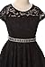 Flower Girl Dress Cap Sleeve Jewel Belt Floral Lace All Over