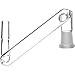 12-1169 SCIENTIFIC INDUSTRIAL JOINTS - FEMALE TO MALE DROPDOWN ADAPTER MEZZO CLEAR 14MM FEMALE TO 14MM MALE