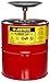 Justrite, 10308, Plunger Can, 1 Gal, Galvanized Steel, Red primary
