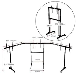 Next Level Racing Free Standing Triple Monitor