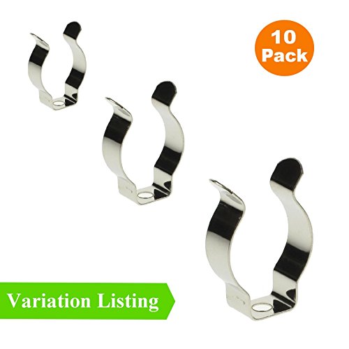 10 x 20mm Narrow Base Tool Spring Terry Clips Heavy Duty Tool Storage Hangers