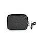 Canvas Mini Wallet Wristlet Bag with Film Camera Image in Black