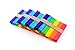 COMEBO 400PCS Colored Wood Craft Popsicle Sticks for DIY Art Crafts 4.5 Inch