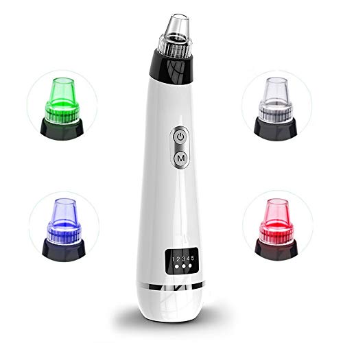 Tieesa Electric Blackhead Removal Tools Pore Vacuum Electric Blackhead Remover Facial Pores Cleaner with Hot Cold Compress Functions