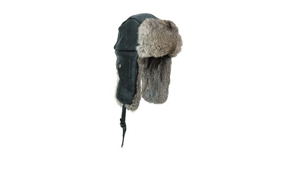 Mad Bomber Leather Bomber Black with 