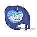 Cowell-Color Compatible for Dymo LetraTag 91201 Black on White (12mm x 4m) Plastic Label Tapes for Dymo LetraTag LT-100H, LT-100T, LT-110T, QX 50, XR, XM, 2000, Plus Label Makers (2)