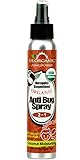 US Organic Mosquito Repellent Pump Spray, 2 in 1 with Coconut Oil Moisturizing, USDA Certified Organic and Cruelty Free, Proven results by Lab testing, 4 Ounce