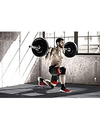 TKO Extreme Interlocking Floor Tiles Gym Home Garage Padding - Non Slip, Comfort, Durable - Great for Weightlifting, Gym Equipment, More - 4 Pads Each 2 Ft x 2 Ft Covers 16 Sq Ft