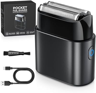 Rasoir Électrique Homme À Grille, Mini Rasoir Voyage 90g
