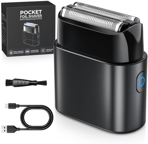 Rasoir Électrique Homme À Grille, Mini Rasoir Voyage 90g