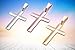 Sterling Silver Diamond Cut Thick Solid Cross Pendant 1.5